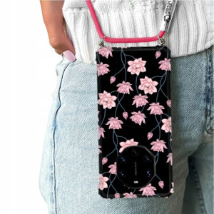 Etui Crossbody Do HUAWEI MATE 40 RS Kwiaty Wzory