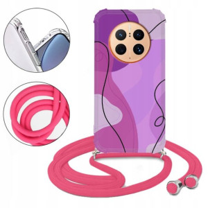 Etui CROSSBODY do HUAWEI MATE 50 PRO Flower Wzory