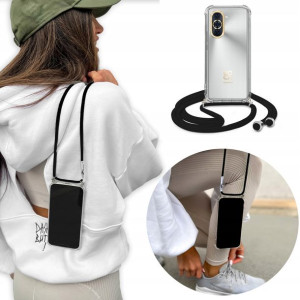 Etui Crossbody do HUAWEI NOVA 10 PRO Czarny Sznur