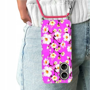 Etui Crossbody Do HUAWEI NOVA 10 SE Kwiatowe Wzory