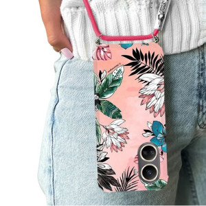Etui Crossbody Do HUAWEI NOVA 10 SE Kwiatowe Wzory