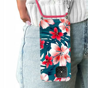 Etui Crossbody Do HUAWEI NOVA 8 SE Kwiatowe Wzory