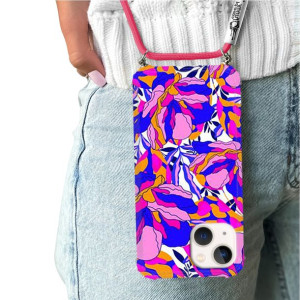 Etui Crossbody Do IPHONE 13 MINI Flower Top Wzory