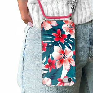 Etui Crossbody Do IPHONE 7/8 Kwiaty Flower Wzory