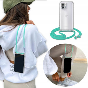 Etui Crossbody do MOTOROLA EDGE 30 FUSION Turkus