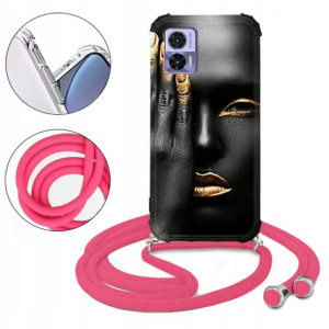 Etui CROSSBODY do MOTOROLA EDGE 30 NEO Kwiaty Wz