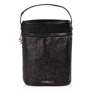 MARKO ML89322 Termoopakowanie Deluxe na termosy/butelki 500ml - czarne/różo