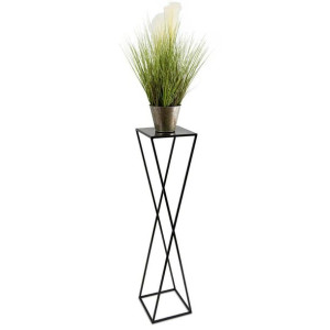 Kwietnik stojący nowoczesny czarny 100cm