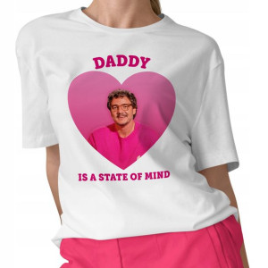KOSZULKA Biała Damska Prezent PEDRO PASCAL - XL