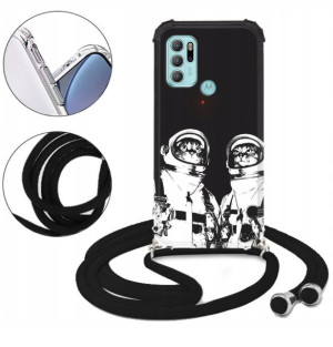 Etui CROSSBODY do MOTOROLA G60S Męskie Anime Wzory