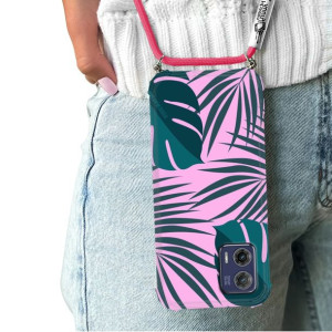 Etui Crossbody Do MOTOROLA G73 Kwiaty Flower Wzory