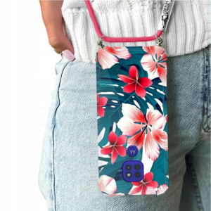 Etui Crossbody Do MOTOROLA G9 PLAY Kwiaty Wzory