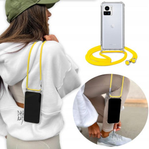 Etui Crossbody do MOTOROLA X30 PRO 5G Żółty Sznur