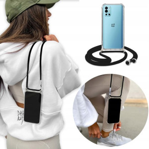 Etui Crossbody do ONEPLUS 9R z Czarnym Sznurkiem