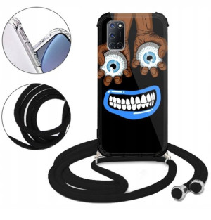 Etui CROSSBODY do OPPO A52 Męskie Anime Top Wzory
