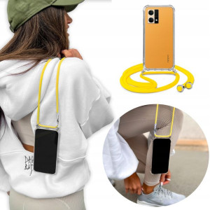 Etui Crossbody do OPPO RENO 7 4G + Żółty Sznurek