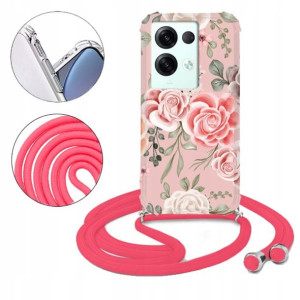 Etui Crossbody do OPPO RENO 8 PRO Wiosenne Wzory