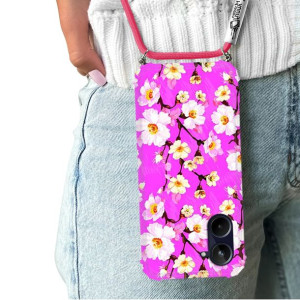 Etui Crossbody Do REALME 10 4G Kwiaty Flower Wzory