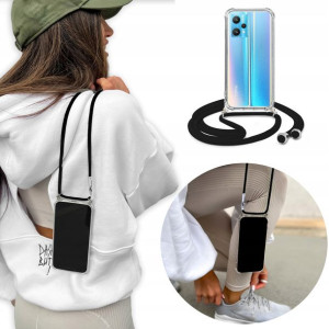 Etui Crossbody do REALME 9 PRO z Czarnym Sznurkiem