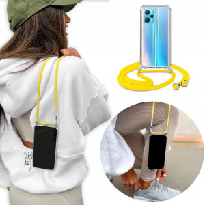Etui Crossbody do REALME 9 PRO z Żółtym Sznurkiem