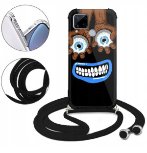 Etui CROSSBODY do REALME C15 Męskie Anime Wzory