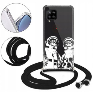 Etui CROSSBODY do SAMSUNG A42 Męskie Anime Wzory