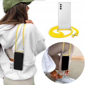Etui Crossbody do SAMSUNG A82 5G + Żółty Sznurek