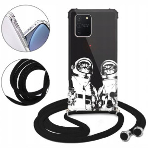 Etui CROSSBODY do SAMSUNG A91 Męskie Anime Wzory