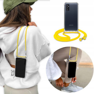 Etui Crossbody do SAMSUNG M52 5G + Żółty Sznurek