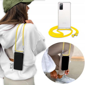 Etui Crossbody do SAMSUNG S20 FE 5G Żółty Sznurek