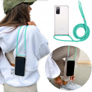 Etui Crossbody do SAMSUNG S20FE 5G Turkus Sznurek