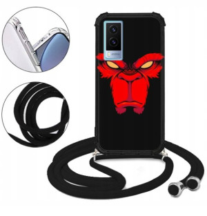 Etui CROSSBODY do VIVO V21E 4G Męskie Anime Wzory