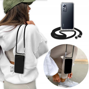 Etui Crossbody do XIAOMI 12 z Czarnym Sznurkiem