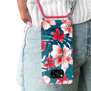 Etui Crossbody Do XIAOMI POCO X3 PRO Kwiaty Wzory