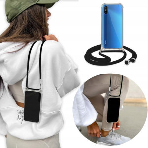 Etui Crossbody do XIAOMI REDMI 9A Czarny Sznurek