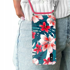Etui Crossbody Do XIAOMI REDMI 9A Kwiaty Top Wzory