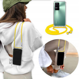 Etui Crossbody do XIAOMI REDMI K50 Żółty Sznurek