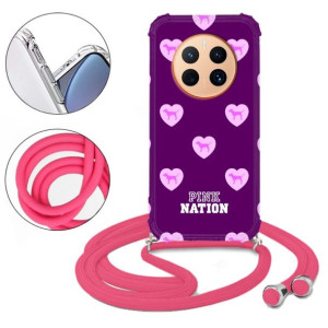 Etui CROSSBODY Róż do HUAWEI MATE 50 Pattern Wzory