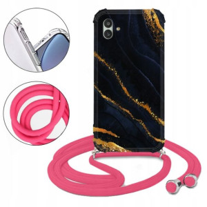 Etui CROSSBODY Róż do SAMSUNG A04 Pattern Wzory