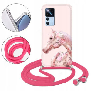 Etui CROSSBODY Róż do XIAOMI 12T Pattern Top Wzory