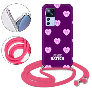 Etui CROSSBODY Róż do XIAOMI 12T PRO Pattern Wzory