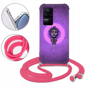 Etui CROSSBODY Róż do XIAOMI REDMI K50 Pattern Wz