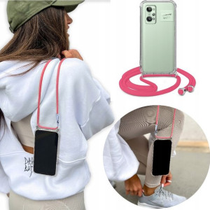Etui Crossbody Róż Sznurek do REALME GT NEO 2 PRO