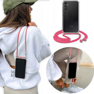 Etui Crossbody Różowy Sznurek do SAMSUNG A34 5G