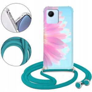 Etui CROSSBODY Turkus do REALME C30 Pattern Wzory