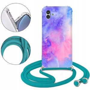 Etui CROSSBODY Turkus do SAMSUNG M13 5G Pattern Wz