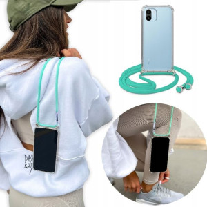 Etui Crossbody Turkus Sznurek do XIAOMI REDMI A1