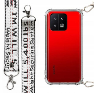 Etui Crossbody XL Ze Smyczą Srebrną do XIAOMI 13