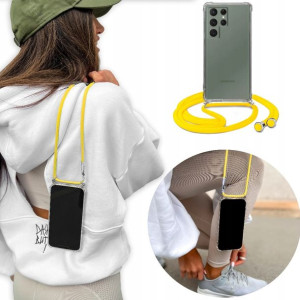 Etui Crossbody Żółty Sznurek do SAMSUNG S23 ULTRA