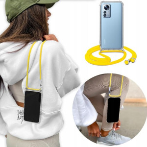 Etui Crossbody Żółty Sznurek do XIAOMI 12 PRO 5G